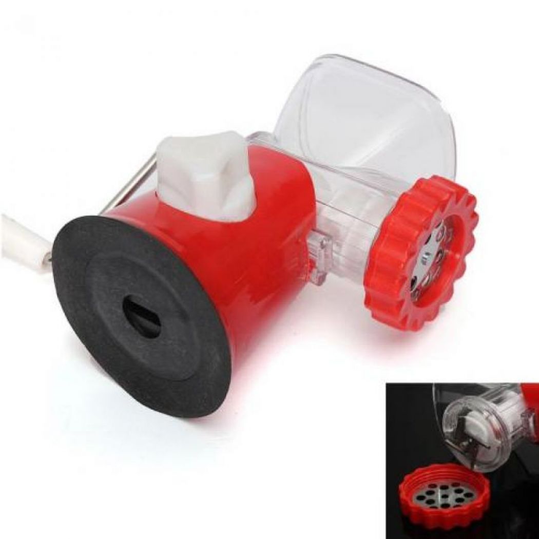 Deal Of Meat Mincer Red With BBQ Mesh Grilling Skillets Recetangle